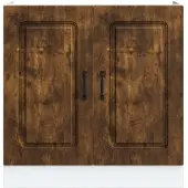 vidaXL Base lavello Kalmar rovere fumé 80x46x81,5 cm