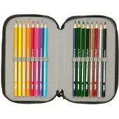 Safta Astuccio Graffiti Splash 12.5x19.5x5.5 Cm Triple
