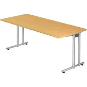 Hjh OFFICE PRO NS19 Schreibtisch buche rechteckig