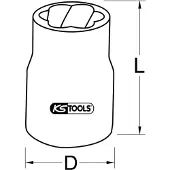 Ks Tools 913.3866 Presa a impatto nera