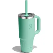 Hydroflask Travel Tumbler Clear Lid Bicchiere isolante (710 ml, turchese)