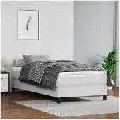 vidaXL Materasso a molle insacchettate bianco 90x190x20 cm in Pelle finta