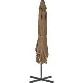 vidaXL Ombrellone con palo in acciaio 250x250 cm Taupe