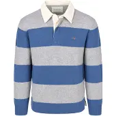 Gant Rugger Polo Knitted Blu/Grigio Grigio Blu taglia