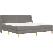 vidaXL Letto matrimoniale con materasso, 2 pezzi, con rivestimento removibile