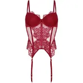Hunkemoller Corsetto 'Cecilia' rosso carminio