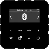JUNG DABCDBTSW Smart Radio DAB+ con Bluetooth