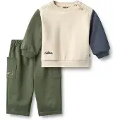 Wheat Tuta da jogging 'Elliot' navy / oliva / bianco lana