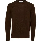 Selected Pullover 'SLHRAI' marrone scuro