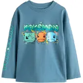 Next Maglietta 'Pokémon' turchese / acqua / blu colomba / arancione