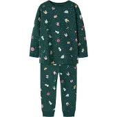 Name it Pigiama 'NMNVismas' verde scuro / arancione / rosso / bianco