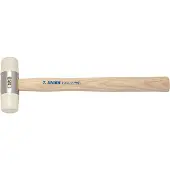 Unior Mazza 820A a faccia morbida con manico in legno e teste intercambiabili, 40 mm