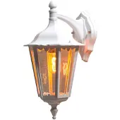 Konstsmide Applique da esterno Firenze, bianco, portalampada inferiore, 48 cm