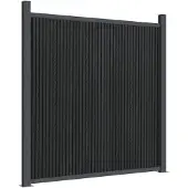 vidaXL Elemento recinzione grigio 1218x186 cm WPC
