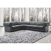 Xl Moebel Gmbh Klassiche Chesterfield Polster Sitz Eck Leder Garnitur Wohnlandschaft 2220B