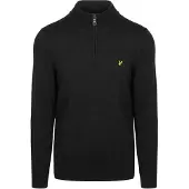 Lyle & Scott Maglione Half Zip Black Nero taglia