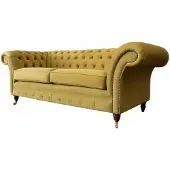 AEA Chesterfield Sofa 3 Sitz Design Couch Dreisitzer Luxus Möbel Stil Textil