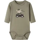 Name it Tutina / body per bambino 'NBMOSMAR' beige / oliva / bianco