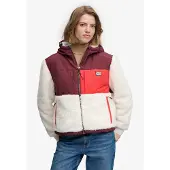 Superdry Giacca di mezza stagione bacca / rosso / bianco naturale
