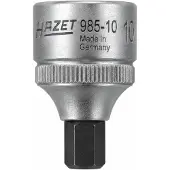 Hazet bussola per avvitatori 985-10 esagonale 10 mm attacco 1/2 pollice extra corta 40 mm