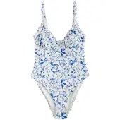 Next Costume intero crema / blu