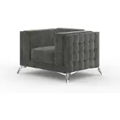AEA Chesterfield Sessel 1 Sitzer Couch Polster Sofa Textil Luxus