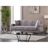 AEA Couch Dreisitzer Polstersofa Design 3 Sitzer Stoffsofa Grau Sofa
