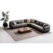 AEA Luxuriöses Ecksofa Modernes Design Eckcouch Wohnzimmer L-Sofa