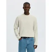 Selected Pullover A Maglia Uomini Grigio XL