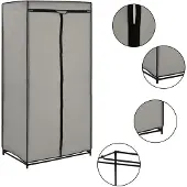 vidaXL Armadio Grigio 75Ã50Ã160 cm