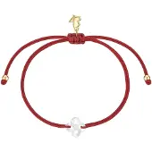 Glanzstücke Braccialetto oro / rosso / bianco perla