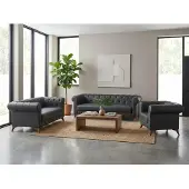 AEA Chesterfield 3-Sitzer-Sofa 2-Sitzer-Sofa Sessel klassisch Leder Komfort