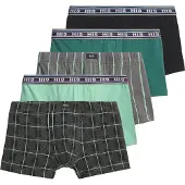 H.I.S. Pantaloncini intimi grigio / menta / abete / nero