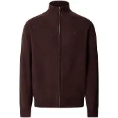 Hackett London per uomo. HM7000257 Maglione con zip Lambswool Fzip marrone (XXL), Casual, Lana