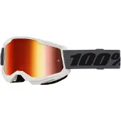 100% Strata 2 Occhiali da motocross neri unisex, onesize
