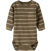 Lil´ Atelier Tutina / body per bambino écru / marrone
