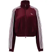 Adidas Originals Giacca di felpa rosso vino / bianco