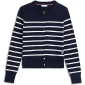 Tommy Hilfiger Giacchetta blu scuro / bianco