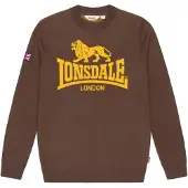 Lonsdale Pullover 'Swanscombe' marrone / giallo