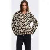 ONLY Giacca di pile 'ONLLona' beige chiaro / nero