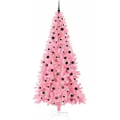 vidaXL Albero di Natale rosa, 240 cm, in PVC