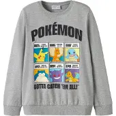 Name it Felpa 'NKMSTUS POKEMON' blu ciano / giallo oro / grigio / nero