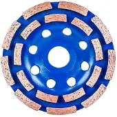 Workpro Disco diamantato a tazza a doppia fila, segmenti diamantati, ø115 mm -