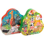 Eurekakids Puzzle Animale Jazz Texture 20 Pezzi