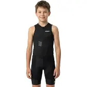 Bioracer Kid's Icon Multi Tri Suit Tuta ciclismo intera Bambini (140, nero)