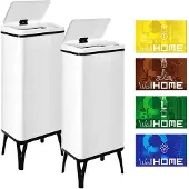 Wellhome Bidoni Della Spazzatura Intelligenti 60l 2 Unità