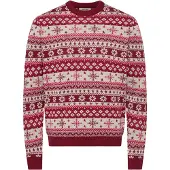 Only & Sons Pullover 'ONSX-MAS 2' crema / rosso rubino / mirtillo