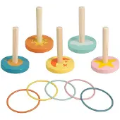 Wellhome Gioco Del Lancio Dell´anello In Legno