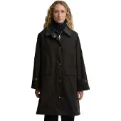 Barbour per donna. LWX1588 Giacca Agatha cerata marrone scuro (S), Casual, Cotone