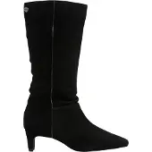 Pepe Jeans per donna. PLS500049 Stivali in pelle Kiny High neri (38), Nero, 5 a 8cm, Crosta, Cerniera, Casual, Classico